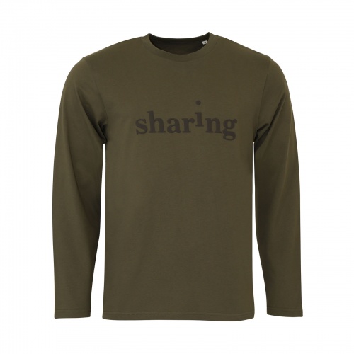 Khaki Long Sleeve – Unisex Langarmshirt – «Sharing»