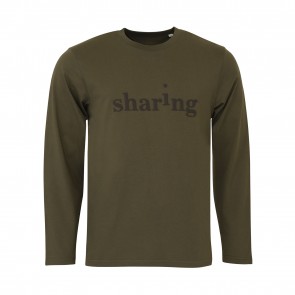 Khaki Long Sleeve – Unisex Langarmshirt – «Sharing»